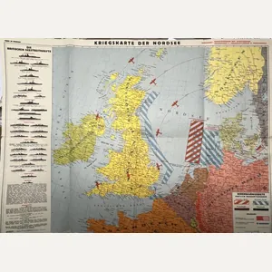 'Kriegskarte der Nordsee' - map - 1940