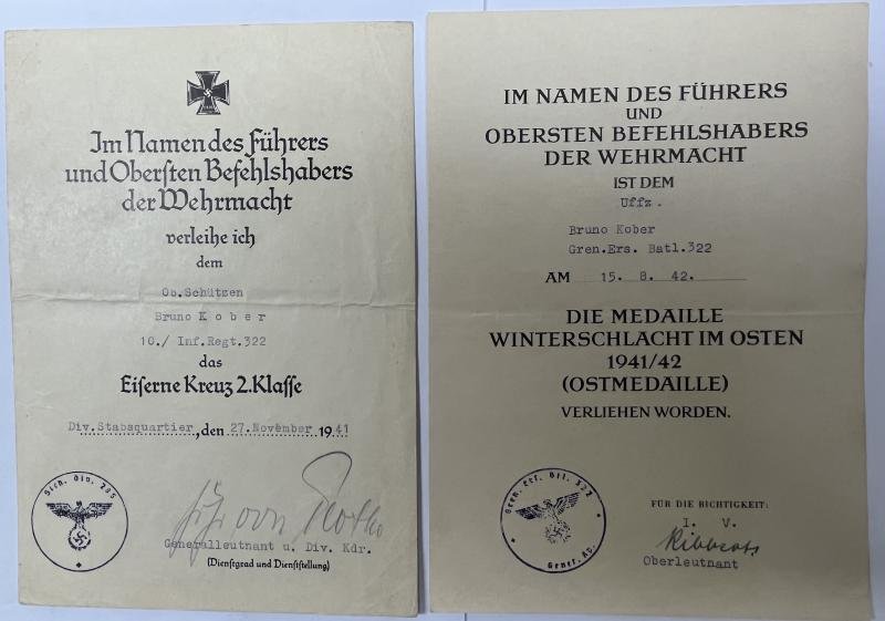 Citation grouping - WH (Heer) - 285.Sich.Div. - Kober — image 2