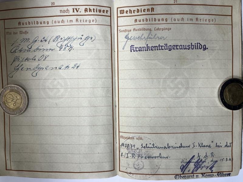 Wehrpass/citation grouping - WH (Heer) - 20.Inf.Div. - Sachtleben — image 6