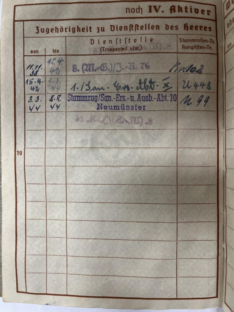 Wehrpass/citation grouping - WH (Heer) - 20.Inf.Div. - Sachtleben — image 7