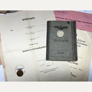 Wehrpass/citation grouping - WH (Heer) - 20.Inf.Div. - Sachtleben