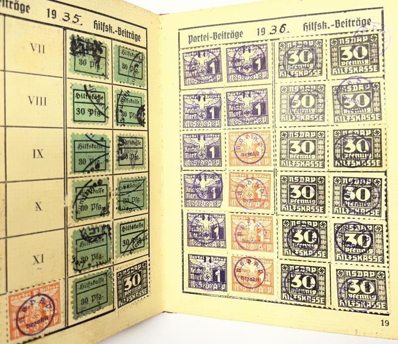 NSDAP membership book - BMW I.D. grouping - Maassen — image 3