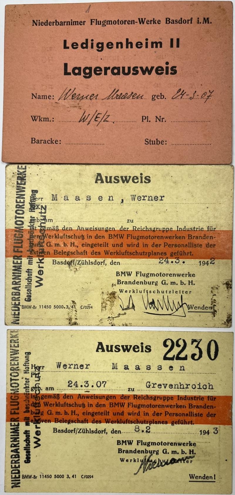 NSDAP membership book - BMW I.D. grouping - Maassen — image 6