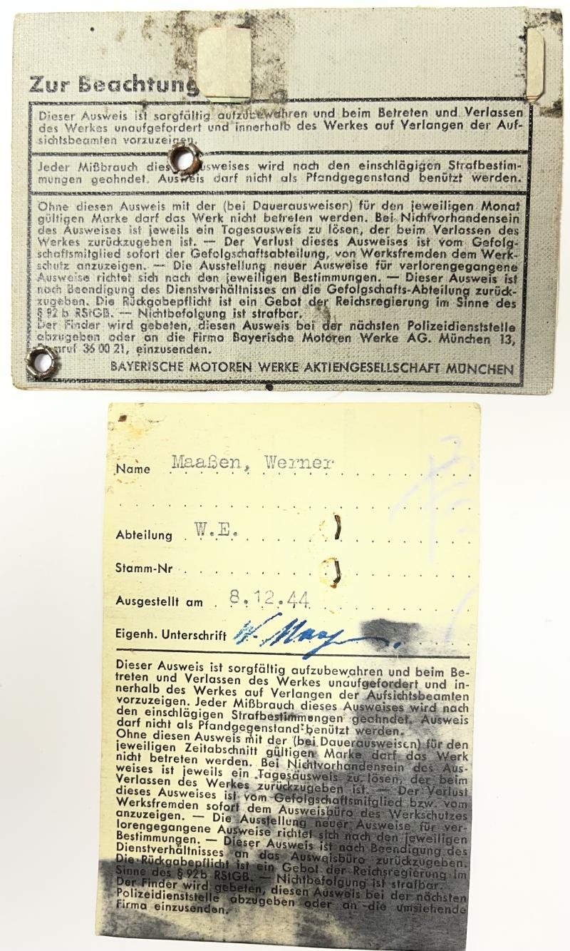 NSDAP membership book - BMW I.D. grouping - Maassen — image 9