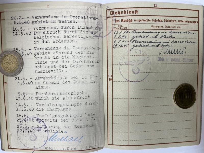 Wehrpass - WH (Heer) - 1.Pz.Div. - Rademacher — image 9