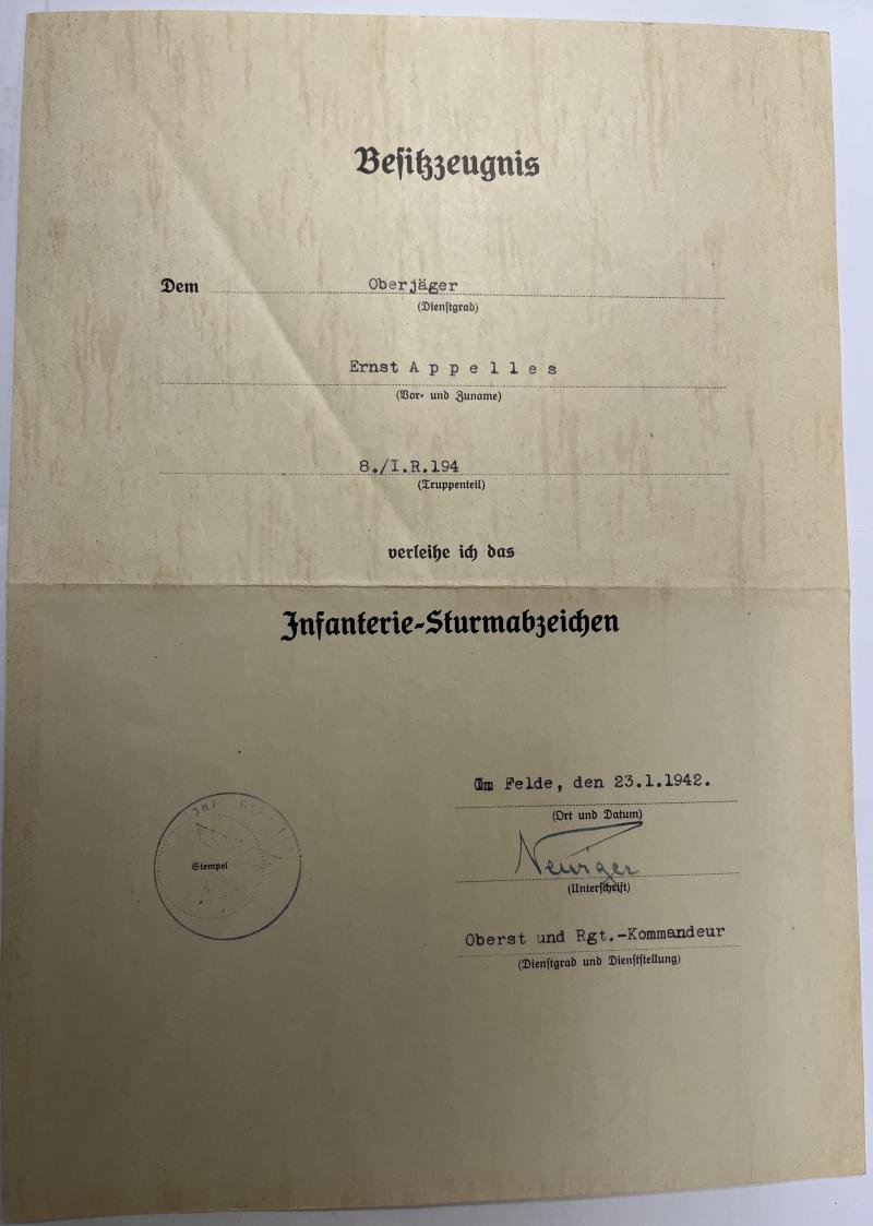 Citation grouping - WH (heer) - 71.Inf.Div. - Appelles — image 2