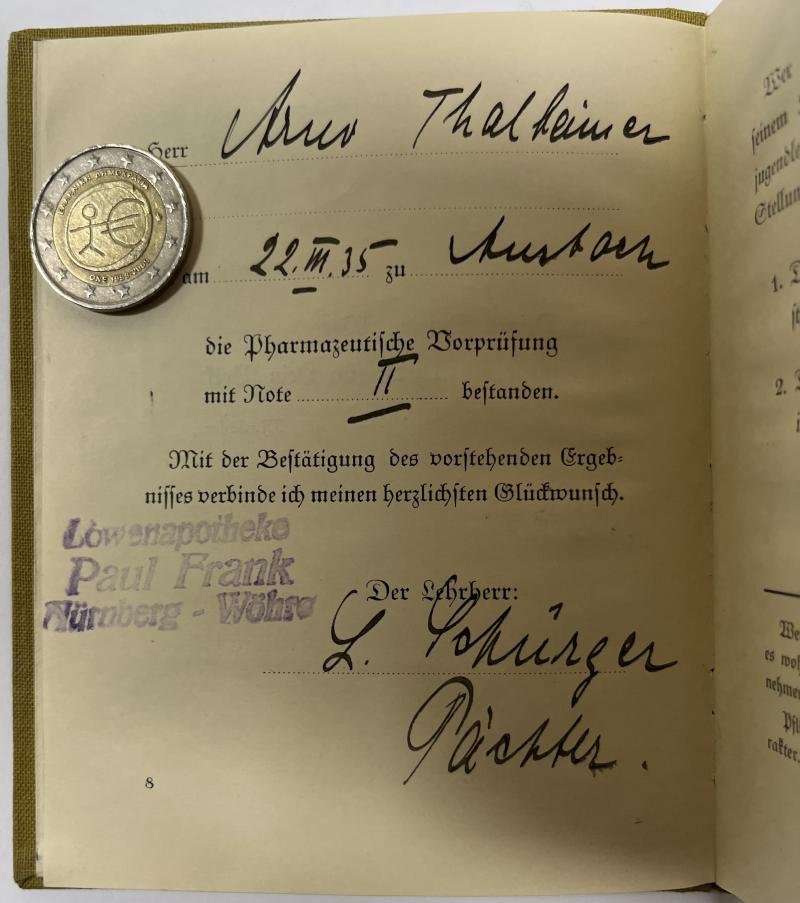 'Deutsche Apotheker'/HY - grouping - Thalheimer — image 8