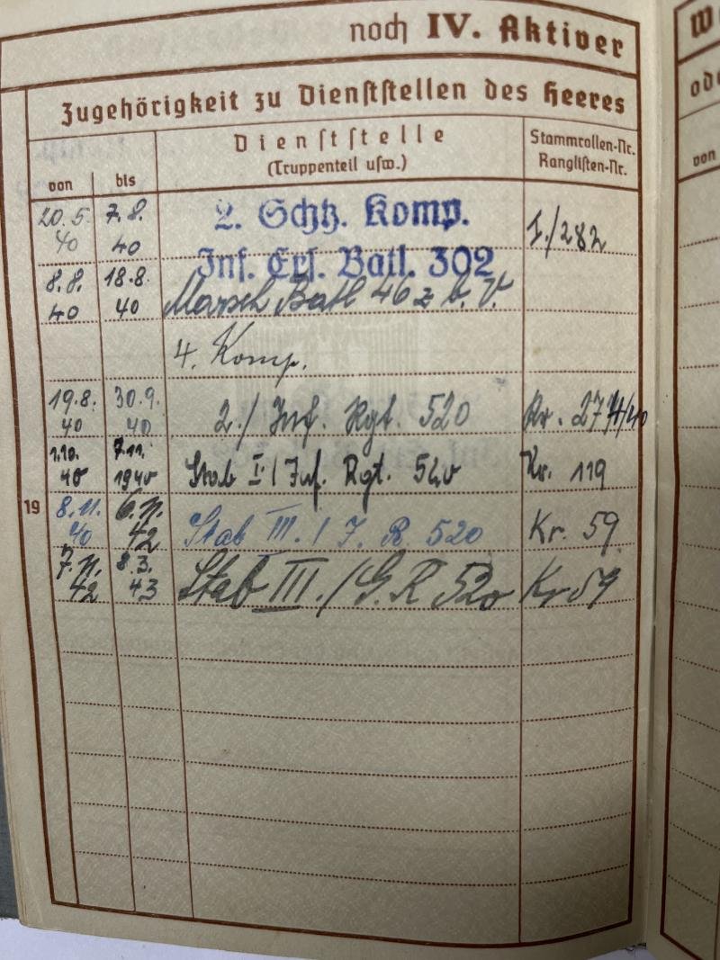 Wehrpass - WH (Heer) - 296.Inf.Div. - Widmann — image 5