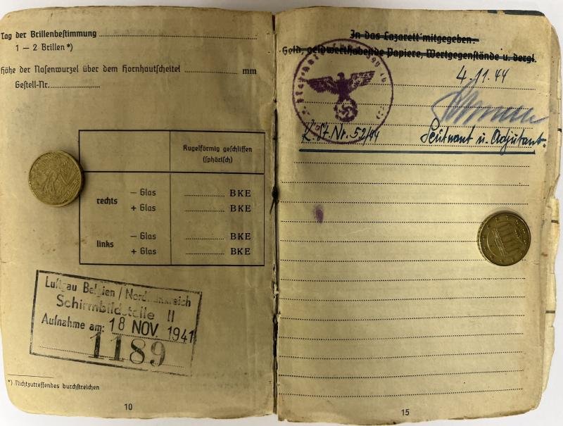 Soldbuch - Luftwaffe - 18.Flak Div. - Kossow — image 8