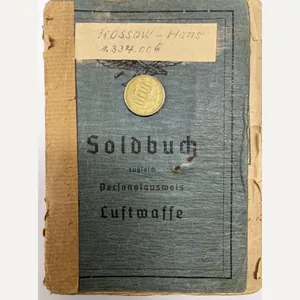 Soldbuch - Luftwaffe - 18.Flak Div. - Kossow