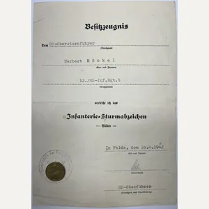 'Waffen-SS' - citation - 6.SS.Geb.Div.'Nord' - Möckel