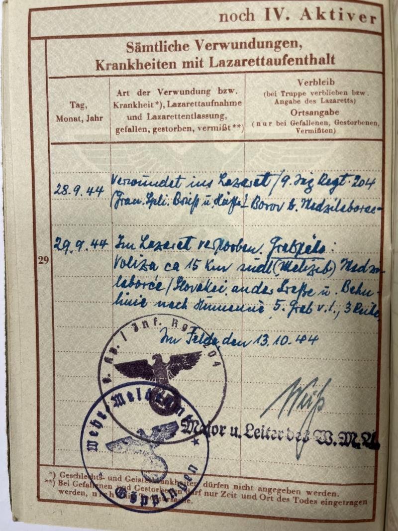 Wehrpass - WH (Heer) - 97.Jäg.Div. - Burger — image 7