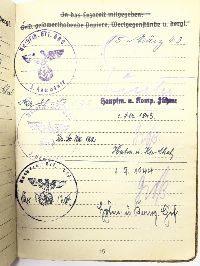 Soldbuch WH (Heer) - Nachschub Btl.505 - Ziegler — image 7