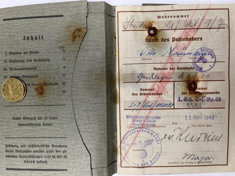 Wehrpass - RAD/WH (Heer) - 131.Inf.Div. - Neumann — image 3