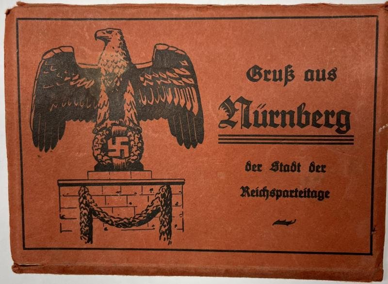 'Gruss aus Nürnberg-Stadt der Reichsparteitage' - postcard map. — image 2