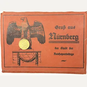 'Gruss aus Nürnberg-Stadt der Reichsparteitage' - postcard map.