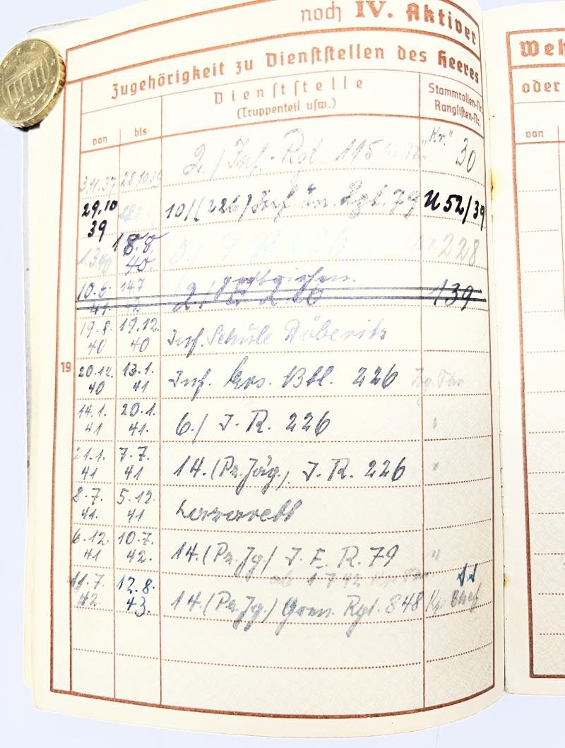 Wehrpass - WH (Heer) - 282.Inf.Div. - Hermann — image 4