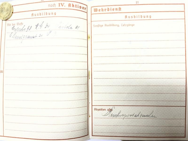 Wehrpass - WH (Heer) - 282.Inf.Div. - Hermann — image 5