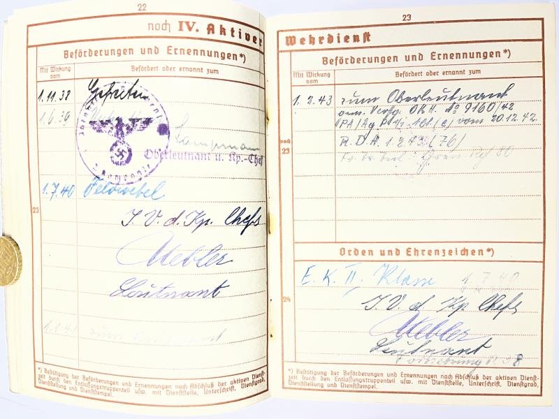 Wehrpass - WH (Heer) - 282.Inf.Div. - Hermann — image 6