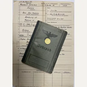 Wehrpass - 'Waffen-SS' - 'T'.Div. - Kumm