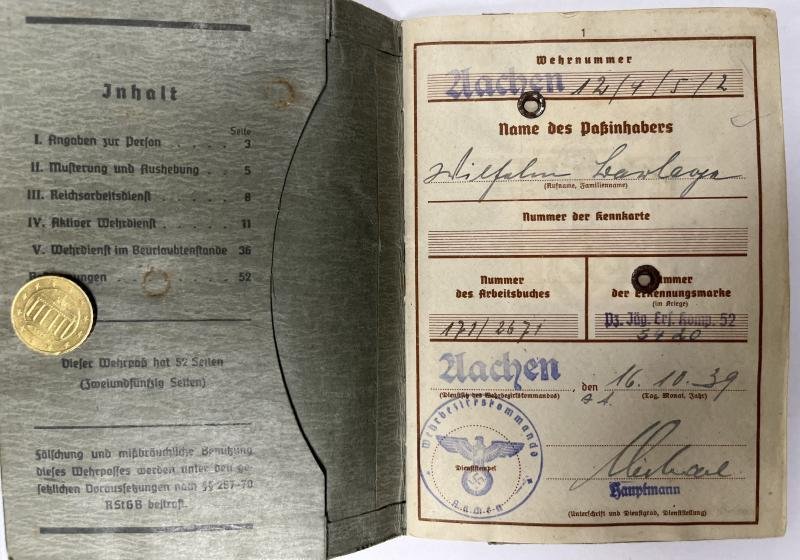 Wehrpass - WH (Heer) - 7.Pz.Div. - Barlage — image 2