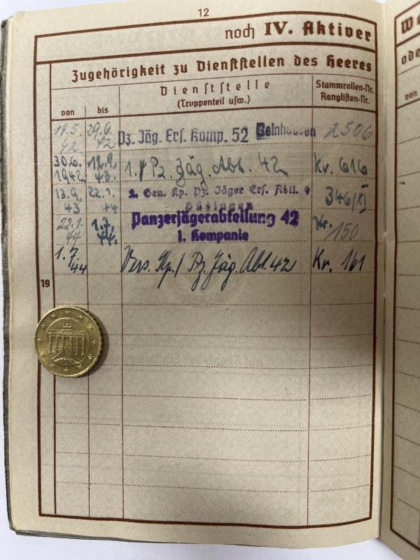 Wehrpass - WH (Heer) - 7.Pz.Div. - Barlage — image 4