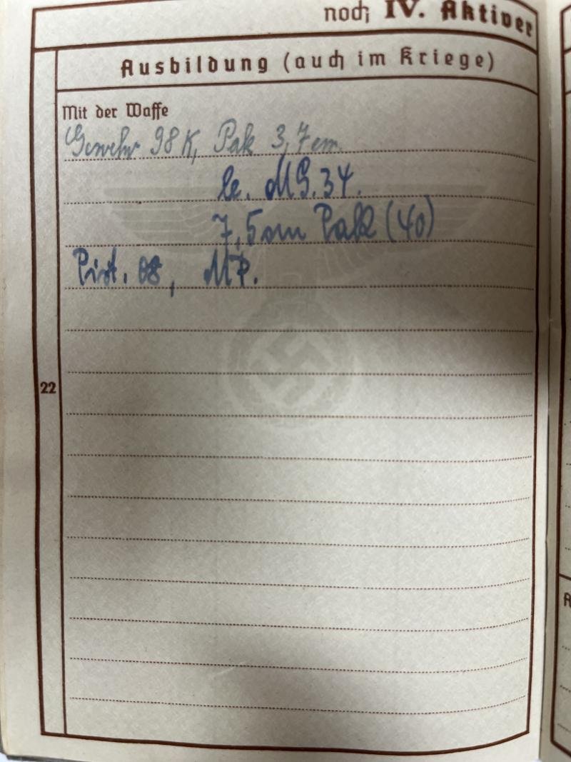 Wehrpass - WH (Heer) - 7.Pz.Div. - Barlage — image 5