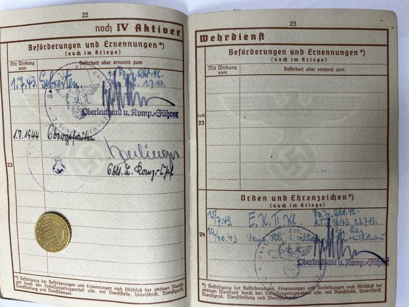 Wehrpass - WH (Heer) - 7.Pz.Div. - Barlage — image 6