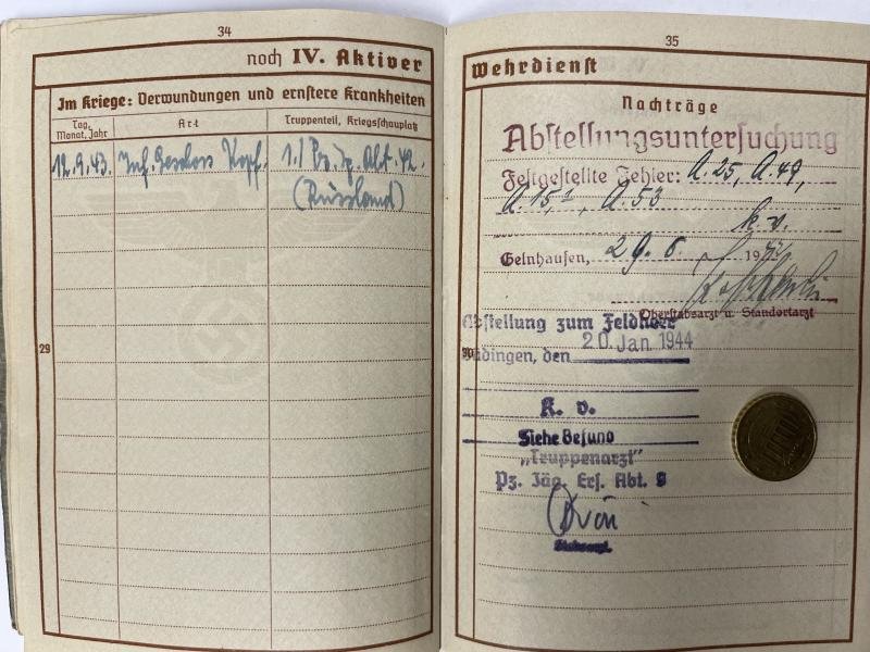 Wehrpass - WH (Heer) - 7.Pz.Div. - Barlage — image 8