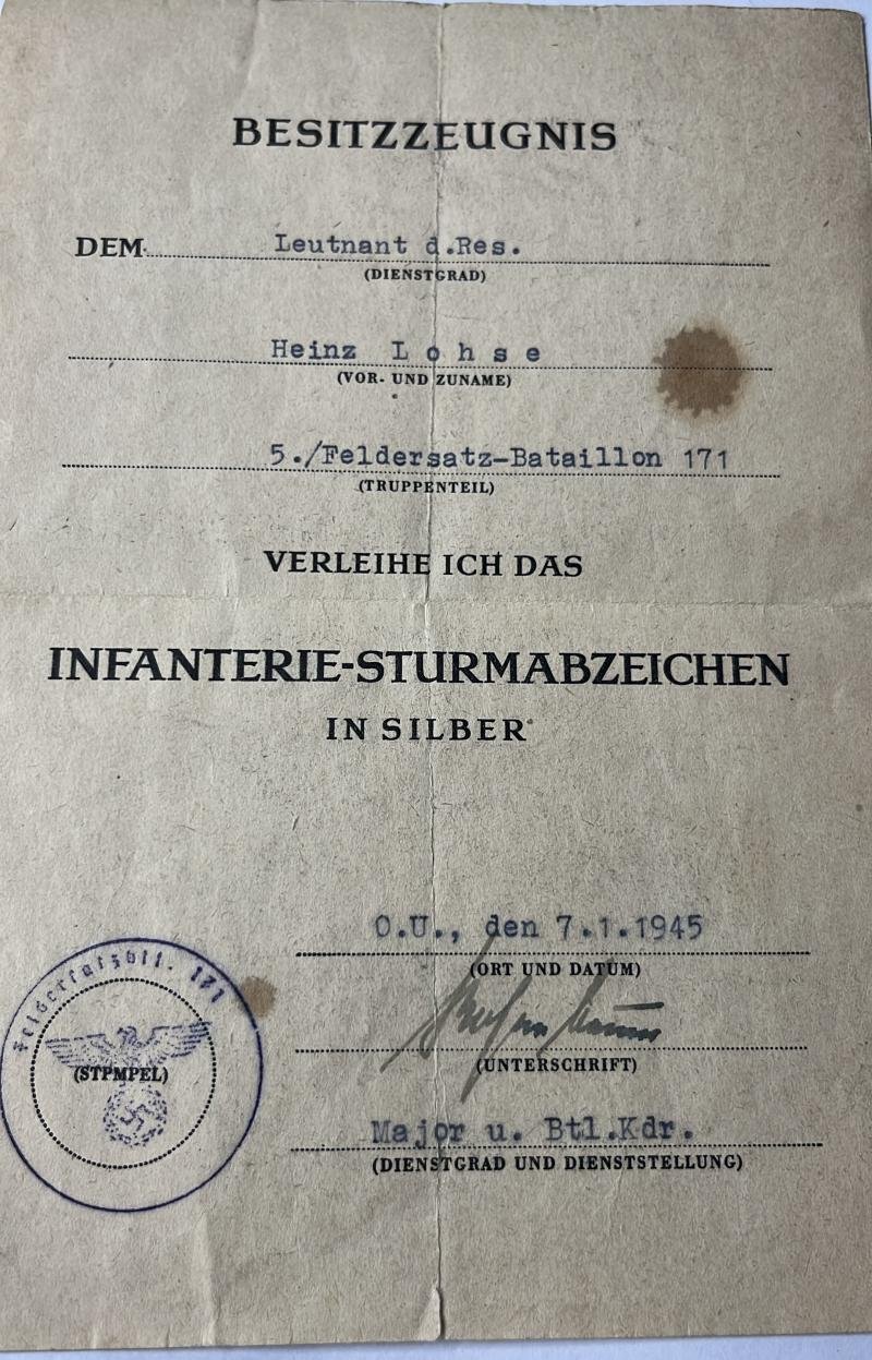 Soldbuch/citation WH (Heer) - 49.Inf.Div./71.Inf.Div. - Lohse — image 10
