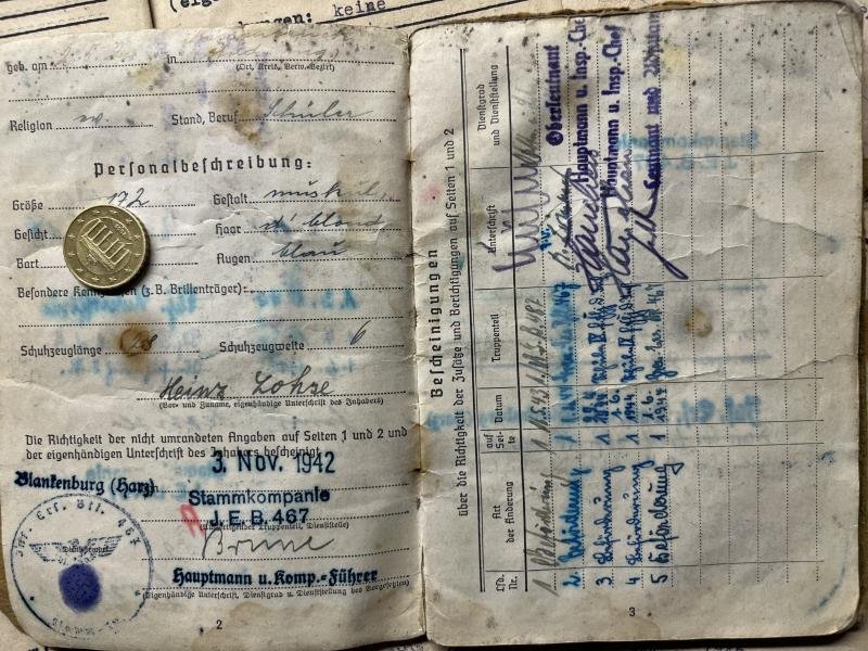 Soldbuch/citation WH (Heer) - 49.Inf.Div./71.Inf.Div. - Lohse — image 3