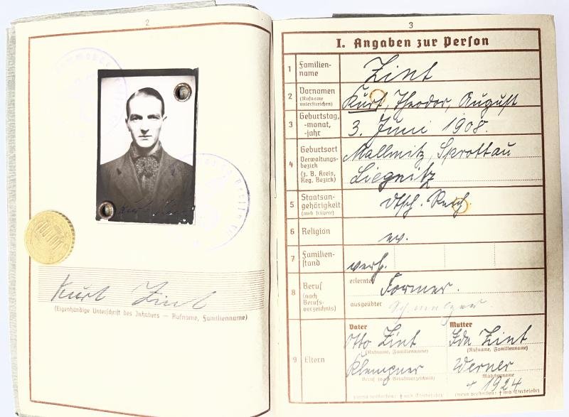 Wehrpass - WH (heer) - 3.Pz.Div. - Zint — image 3