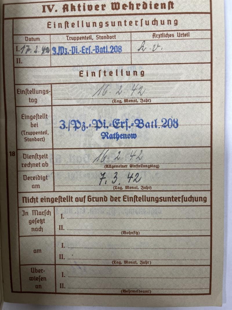 Wehrpass - WH (heer) - 3.Pz.Div. - Zint — image 4