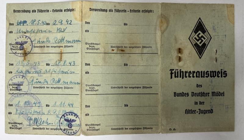 'Führerausweis' - BDM/HJ - Schröder — image 2
