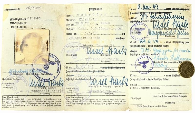 'Führerausweis' - BDM/HJ - Schröder — image 3