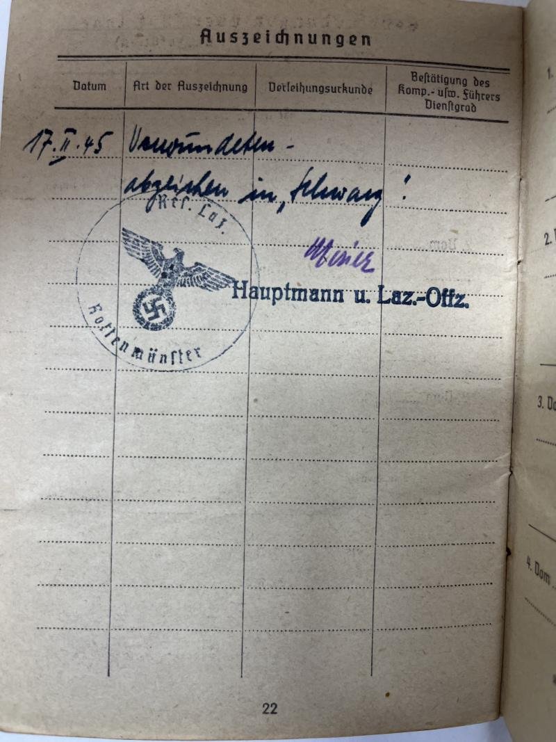 Soldbuch - WH (Heer) - 110.Inf.Div. - Schmid — image 7