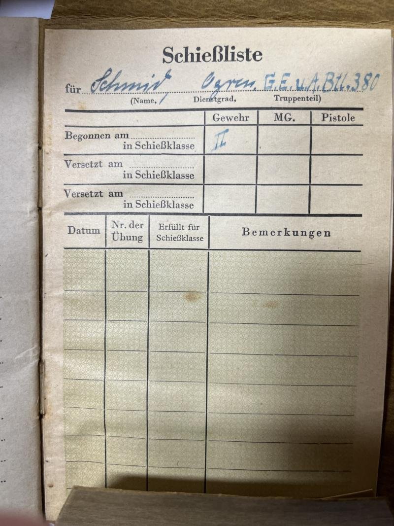 Soldbuch - WH (Heer) - 110.Inf.Div. - Schmid — image 8