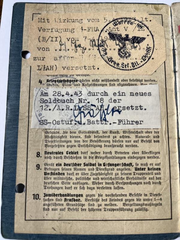 Soldbuch - Luftwaffe /'Waffen-SS'- LSSAH - Kattmann — image 4