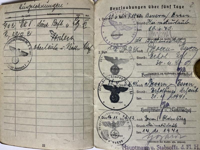 Soldbuch - Luftwaffe /'Waffen-SS'- LSSAH - Kattmann — image 8