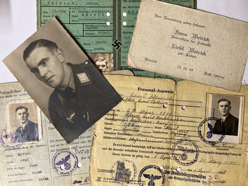 Wehrpass/citation grouping - Luftwaffe - (Pz.) S.G.9 - DAK - Weirich — image 9