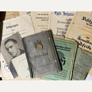 Wehrpass/citation grouping - Luftwaffe - (Pz.) S.G.9 - DAK - …