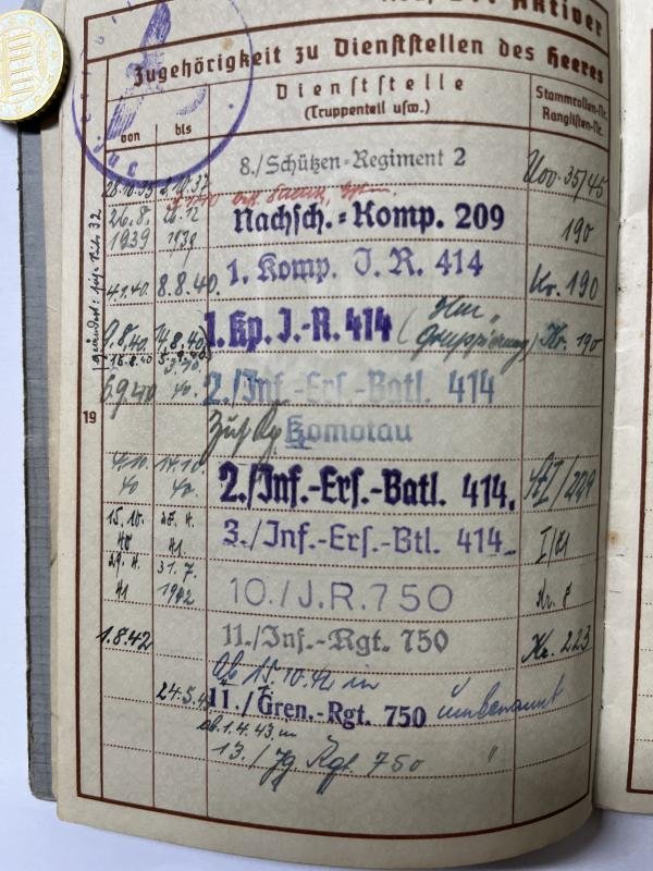 Wehrpass - WH (Heer) - 118.Jäg.Div. - Jungman — image 6