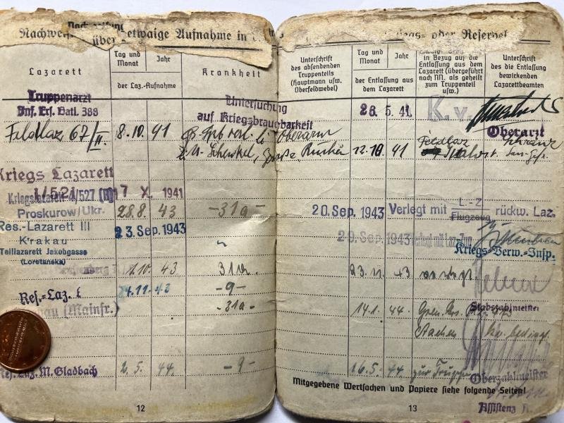 Soldbuch - WH (Heer) - 214.Inf.Div./39.Inf.Div./Landes-Schützen Btl.491 - Naumann — image 5