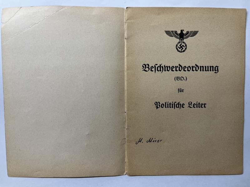 'Dienstvorschrift' - SA / NSDAP - Moser — image 3