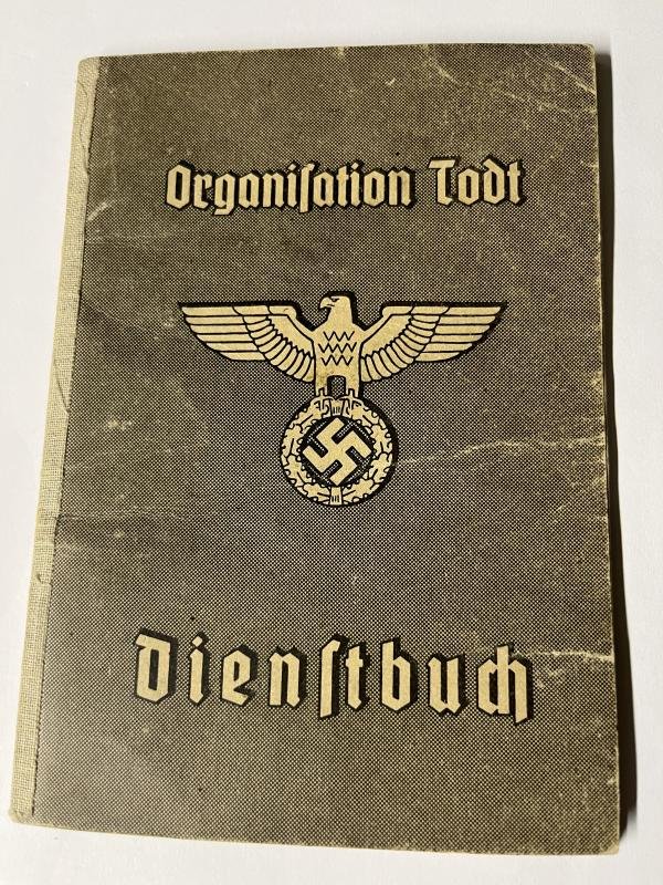 'Dienstbuch' - 'Organisation Todt' grouping - Lechner — image 2