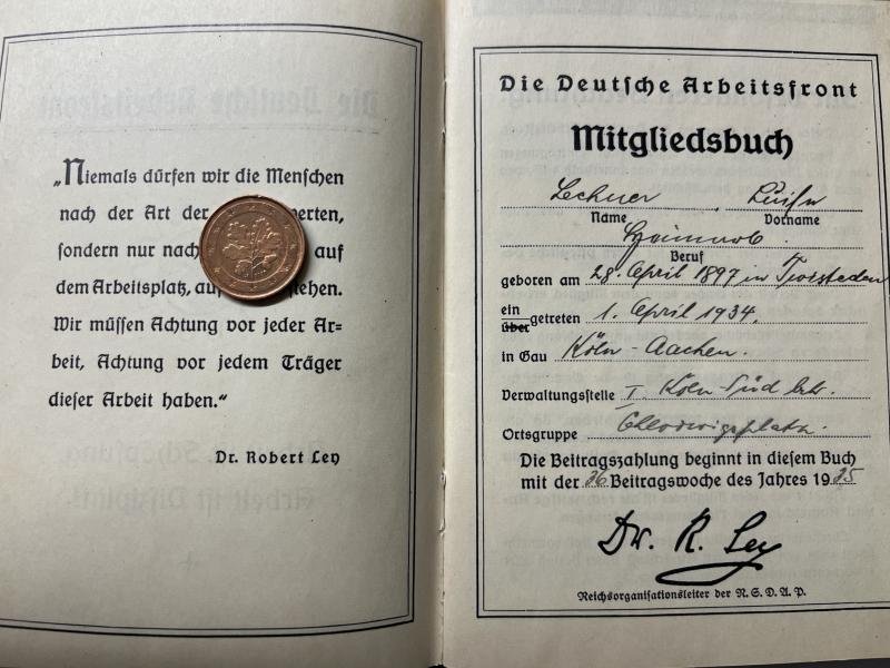 'Dienstbuch' - 'Organisation Todt' grouping - Lechner — image 8