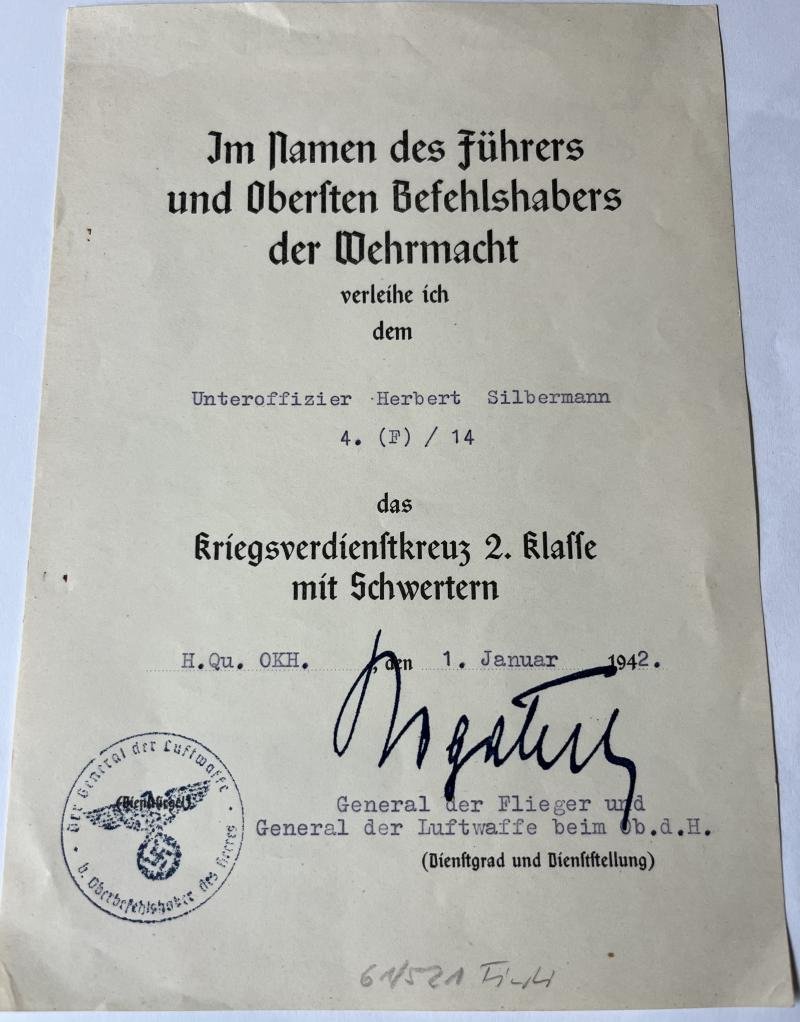 Citation - Luftwaffe - Silbermann — image 2