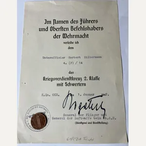 Citation - Luftwaffe - Silbermann