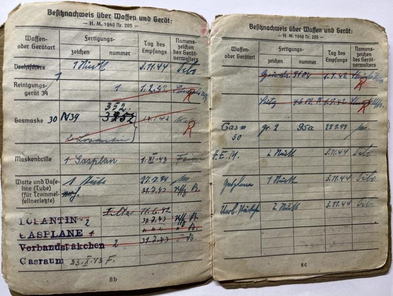 Soldbuch - WH (Heer) - Fest.Inf.Btl.1462 - Vogt — image 6