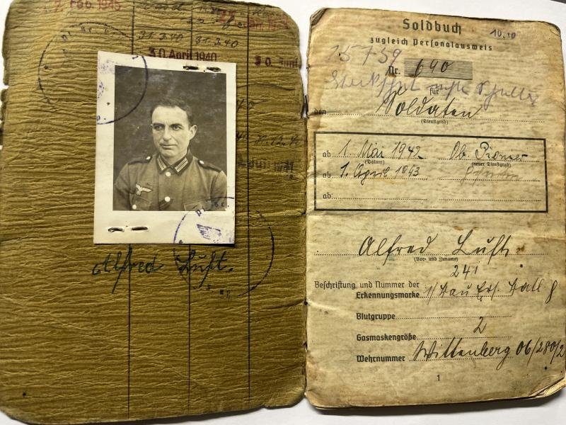 Soldbuch WH (Heer) - 180.Inf.Div. - Lüth — image 2